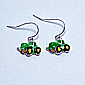 ww earrings green tractors